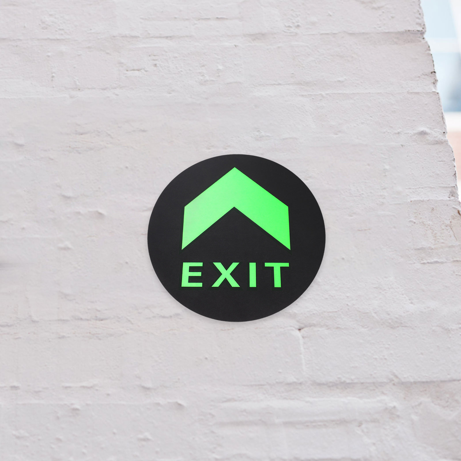 Emergency Exit Sign - 5Pcs 나이트 글로우 출구 표시 스티커