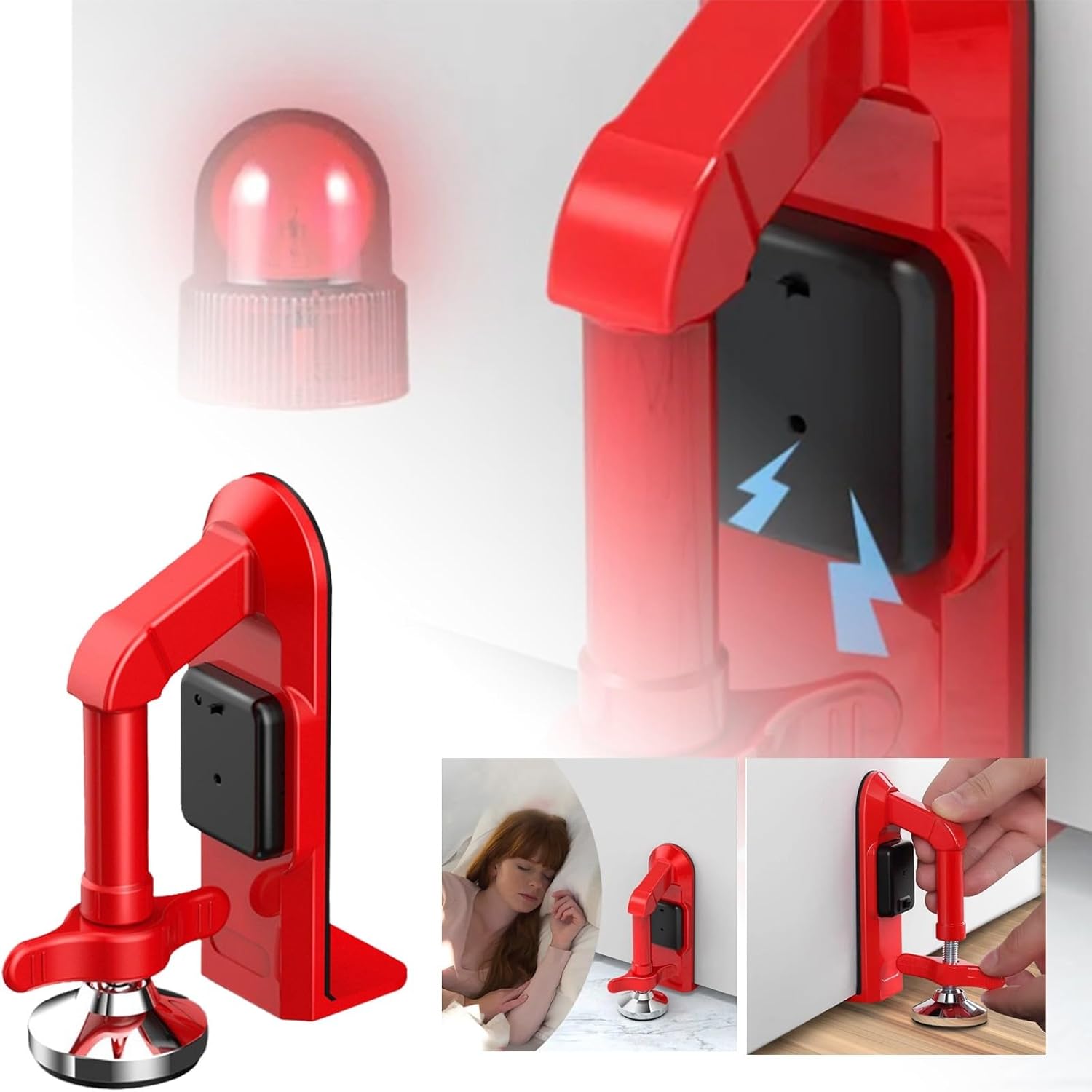 Door Stop Alarm - 여성을위한 배터리 구동 알람 도어 스톱퍼