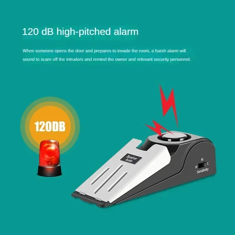 Door Stop Alarm - 휴대용 도어 스톱 보안 알람 호텔