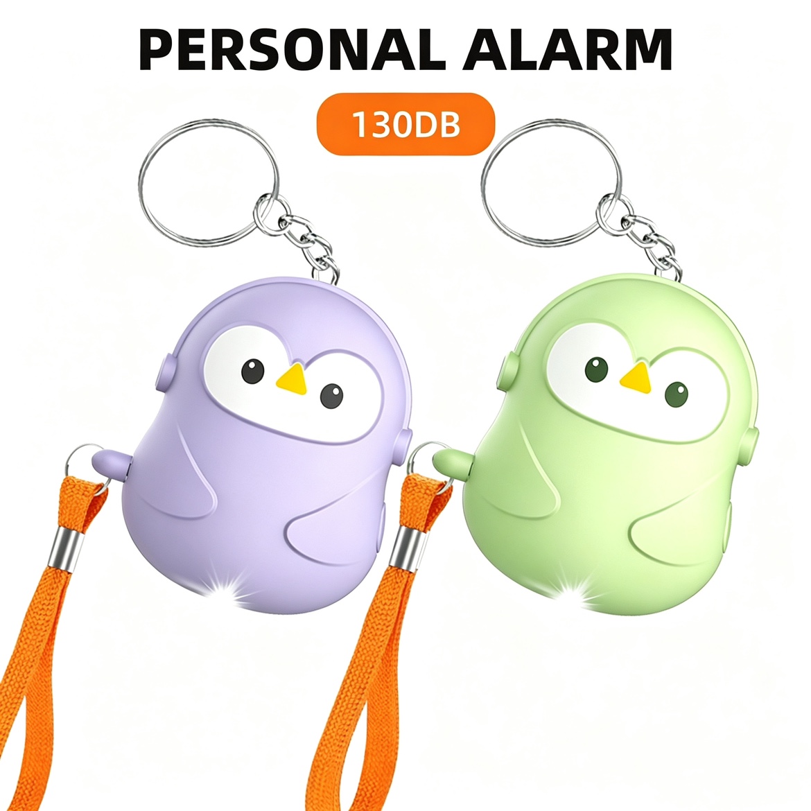 Personal Alarm Keychain - 개인 호신용 5종 알람 130dB 호신용