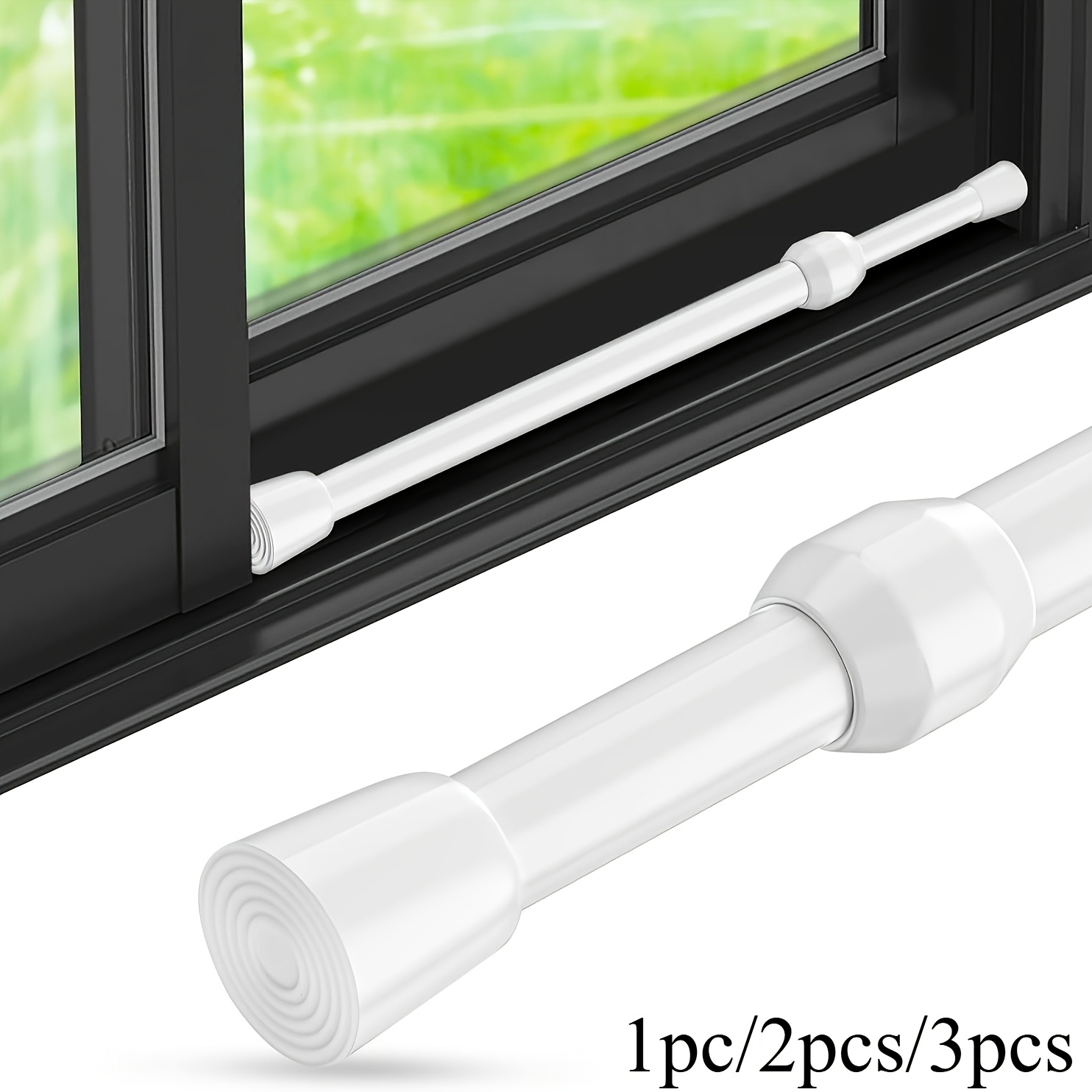 Window Lock Bar - 조절 가능한 안전 바, 광택 처리된