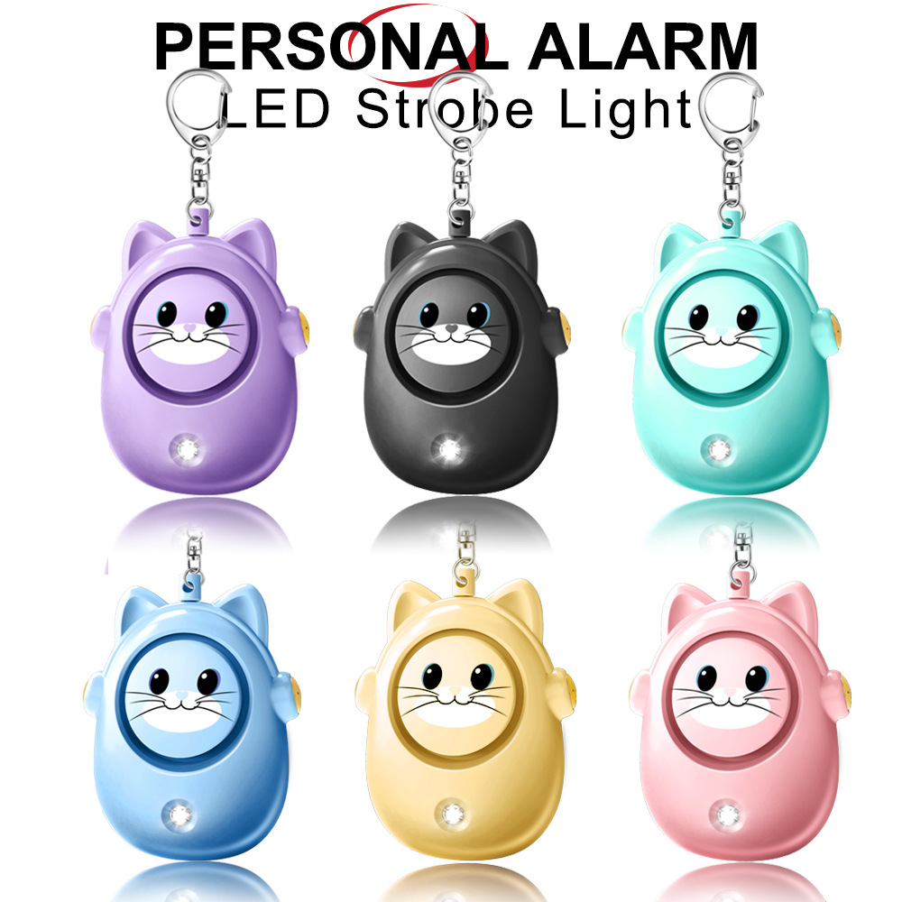 Personal Alarm Keychain - H8 2024 새로운 귀여운 고양이 개인