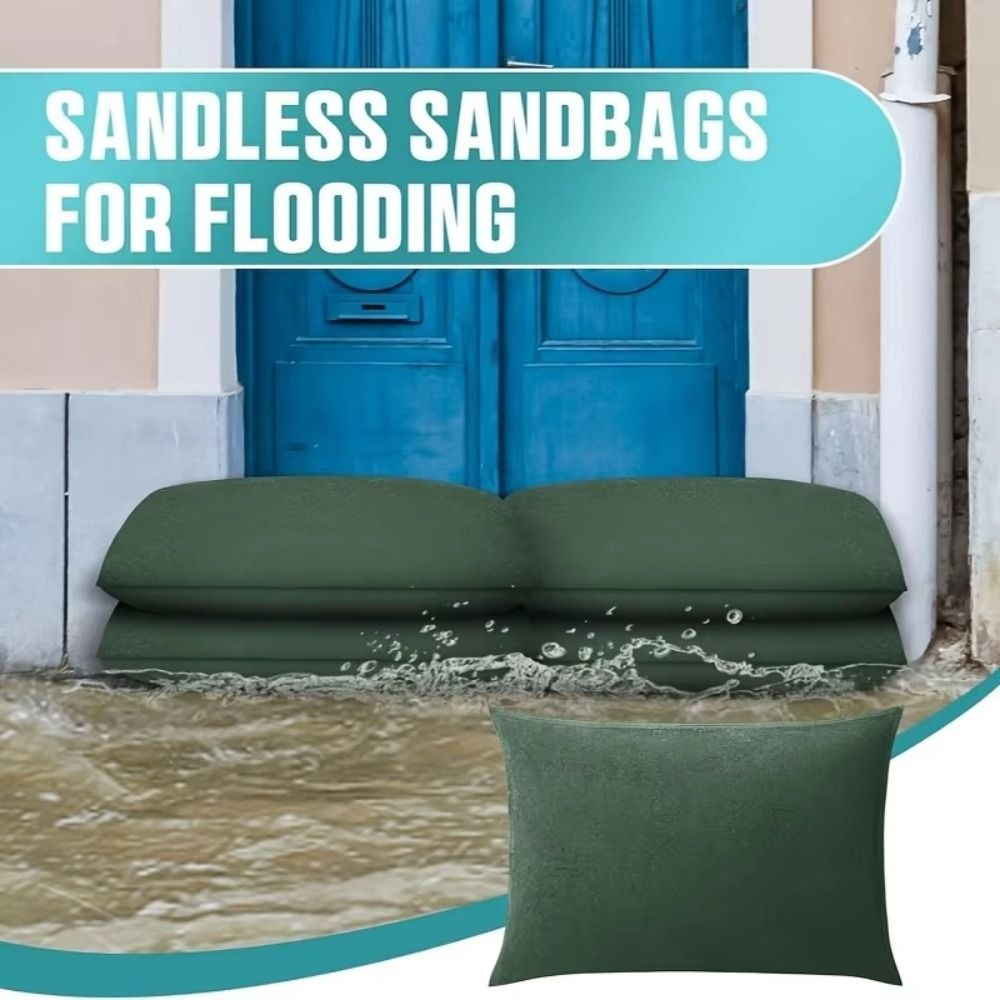 Flood Barrier Bag - 1개 재사용 가능한 흡수성 모래주머니 캔버스