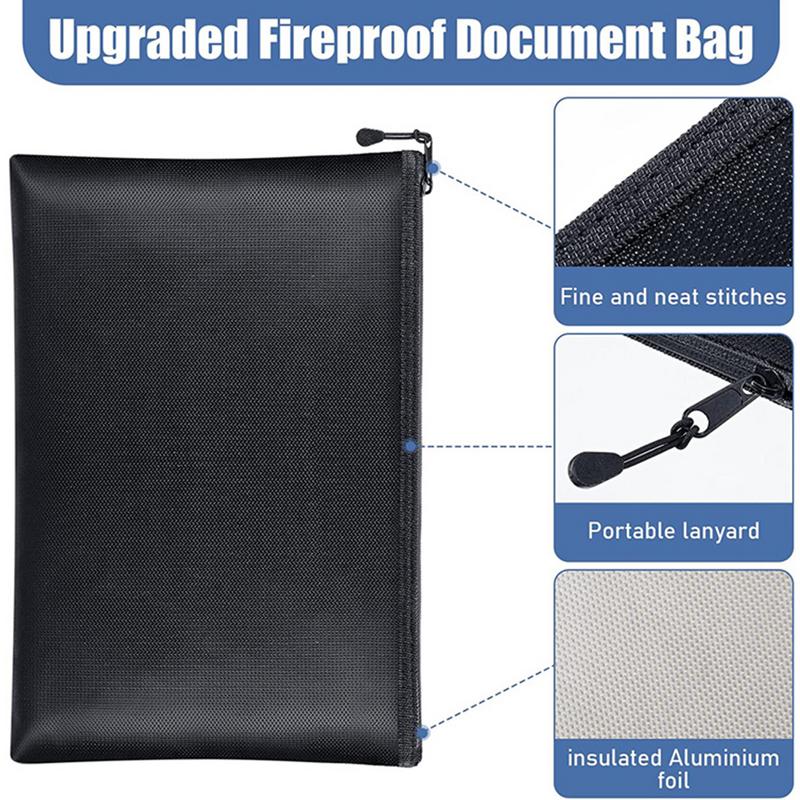 내화성 문서 가방 방수 돈 가방 홈 오피스를 위한 지퍼 - Fire Safe Document 리뷰 및 가격
