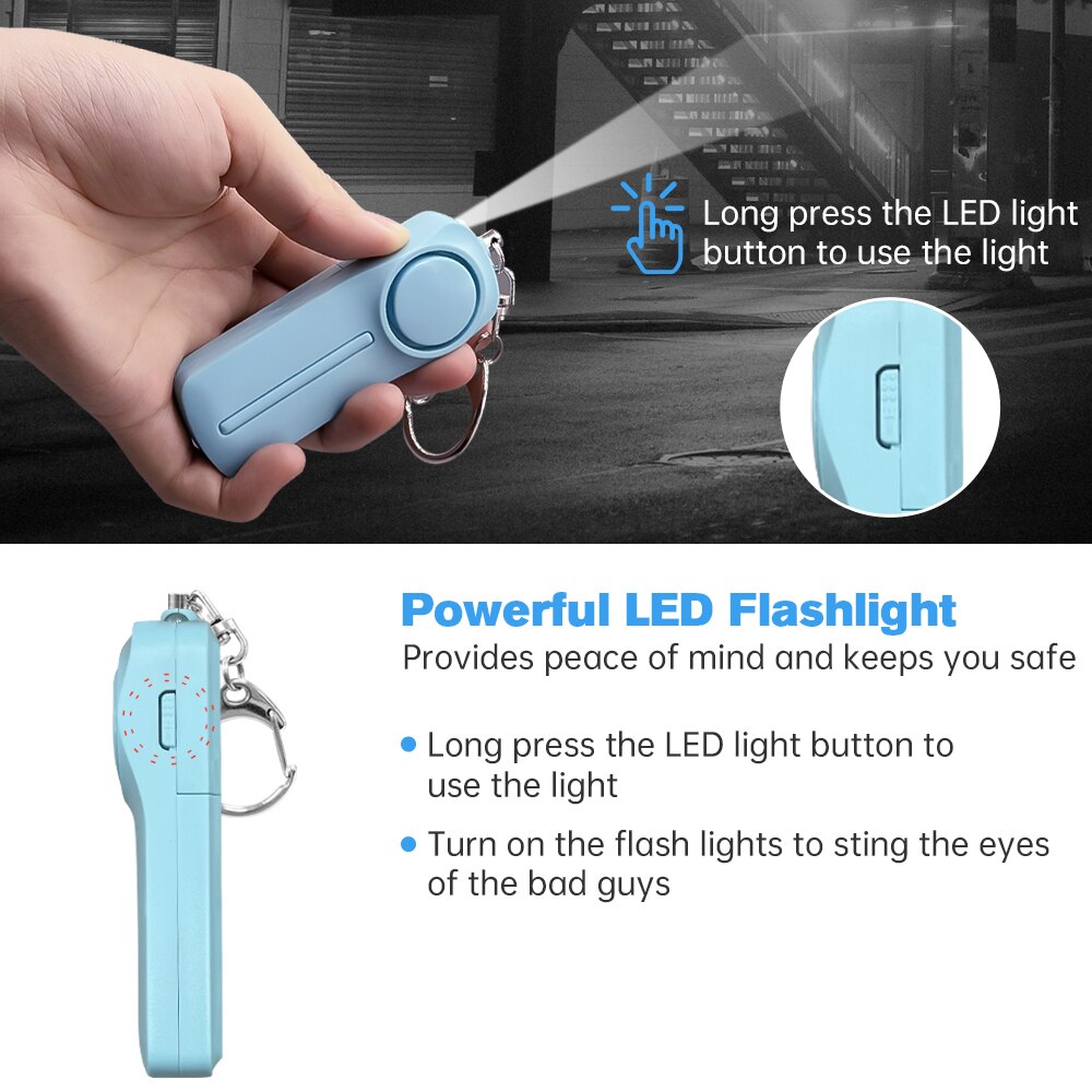 개인 보안 경보 자기 방어 휴대용 키 체인, 130dB - Personal Alarm Keychain 리뷰 및 가격