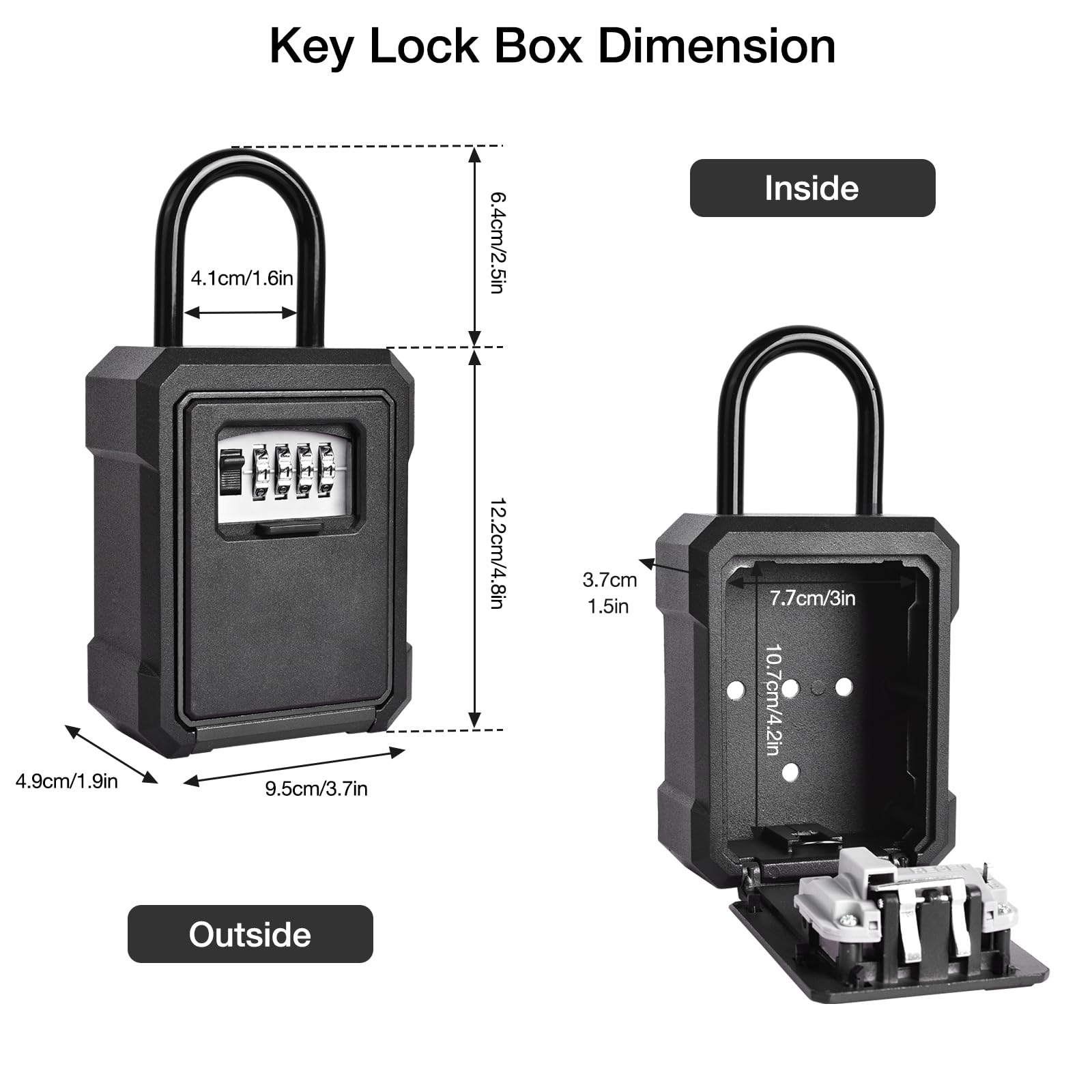 디지털 코드로 벽에 장착된 합금 보안 키 잠금 상자 키 - Lockbox Key Secure 리뷰 및 가격