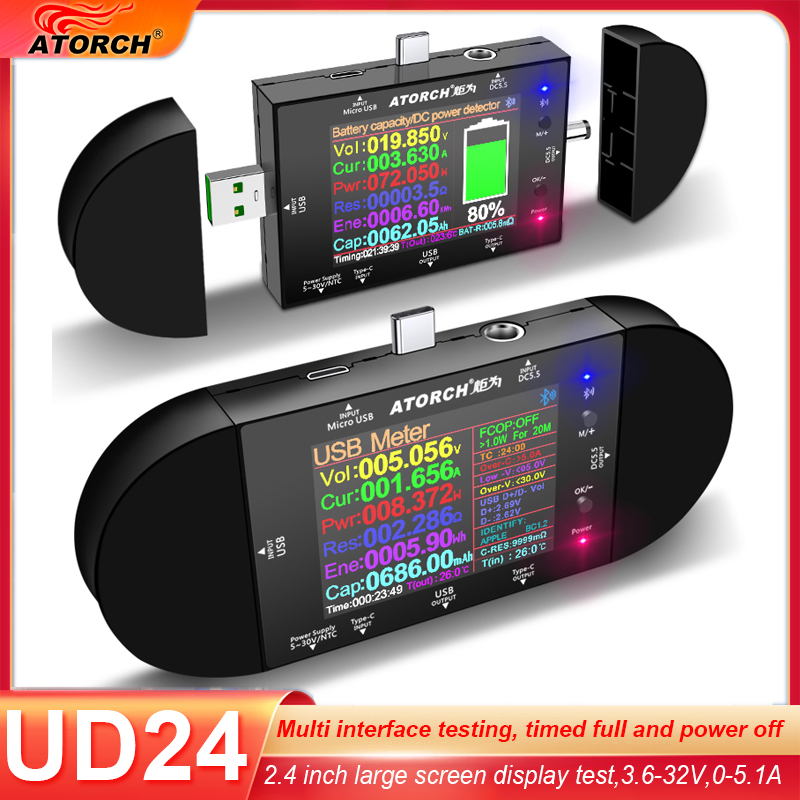 UD24 2.4'인치 USB 테스터 DC5.5 Type - Co Detector Plug 리뷰 및 가격