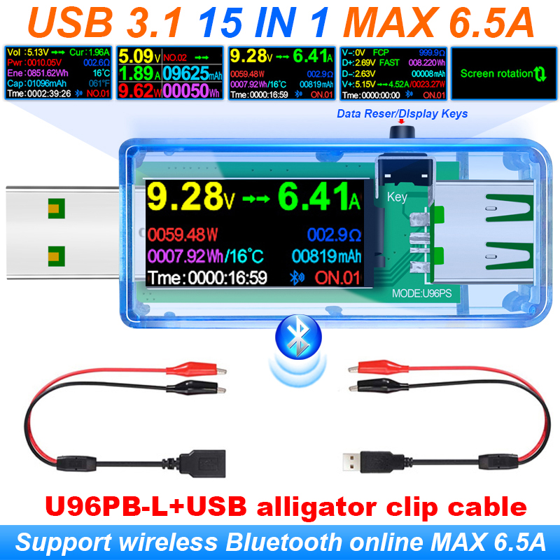 15 IN 1 USB 3.1 테스터 DC 디지털 전압계 - Co Detector Plug 리뷰 및 가격