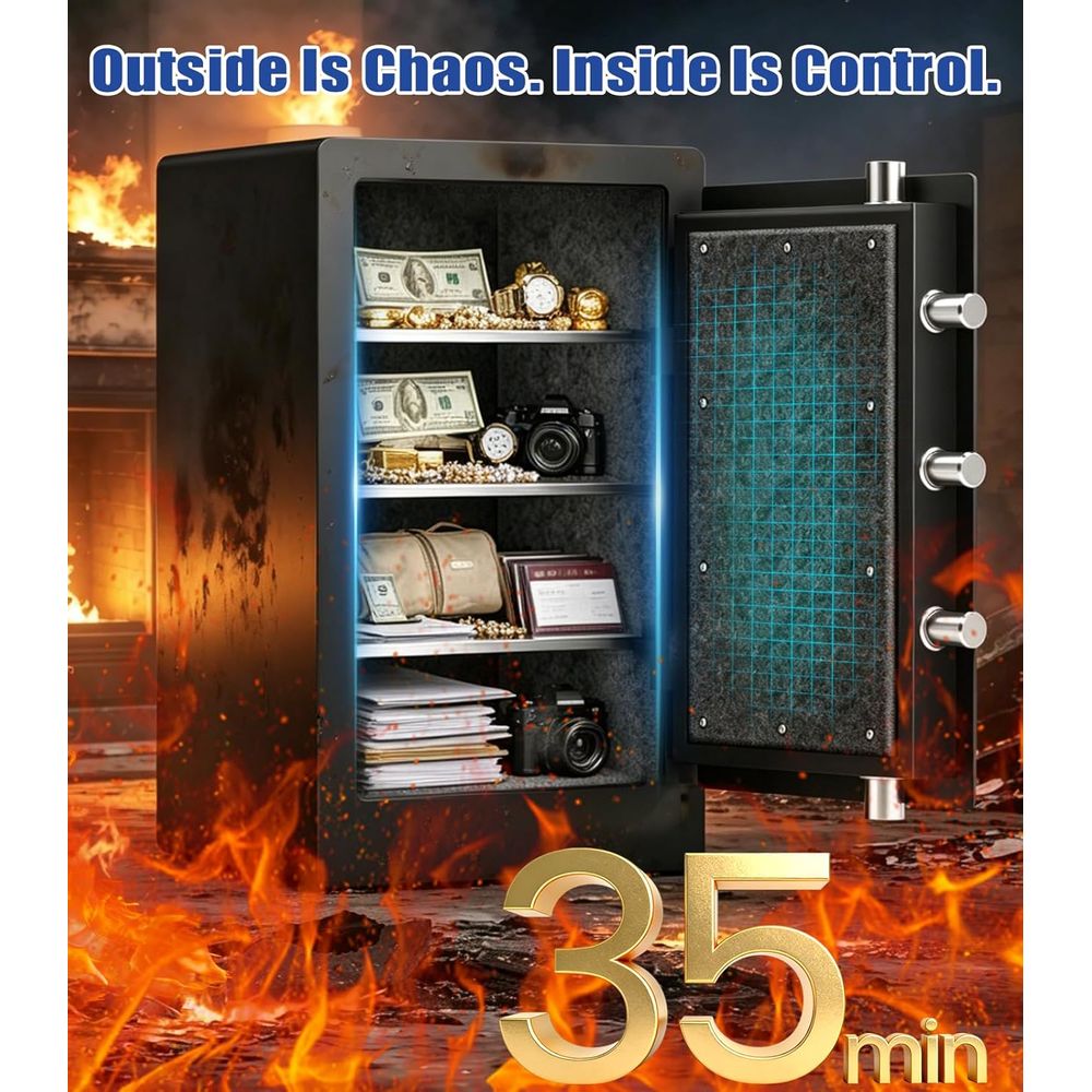 대형 생체인식 금고 (35분 1700) ° F 화재 등 - Fire Safe Document 리뷰 및 가격