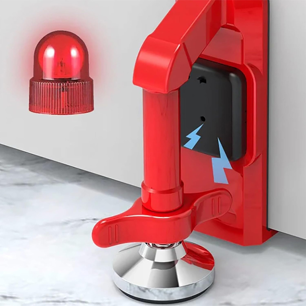 여성을위한 배터리 구동 알람 도어 스톱퍼 도어 잠금 보 - Door Stop Alarm 리뷰 및 가격