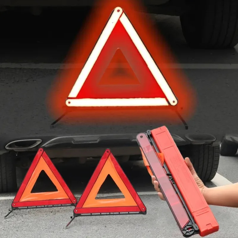 자동차 삼각형 빨간색 반사 삼각대 접이식 프레임 도로  - Emergency Exit Sign 리뷰 및 가격