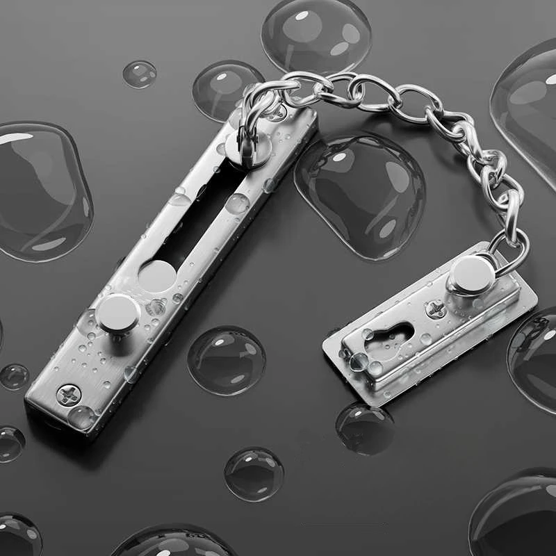 드릴 필요 없는 스테인리스 스틸 보안 도어 체인 푸시  - Security Chain Door 리뷰 및 가격