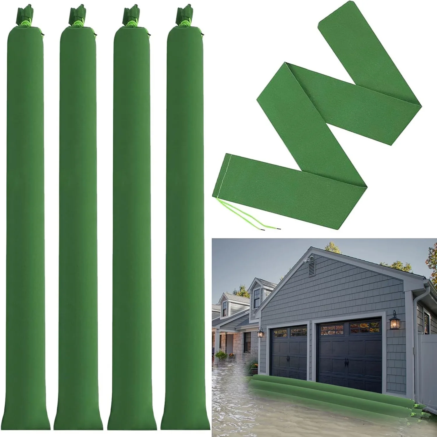 2Pcs 모래 가방 두꺼운 긴 캔버스 모래 주머니 튼튼 - Flood Barrier Bag 리뷰 및 가격