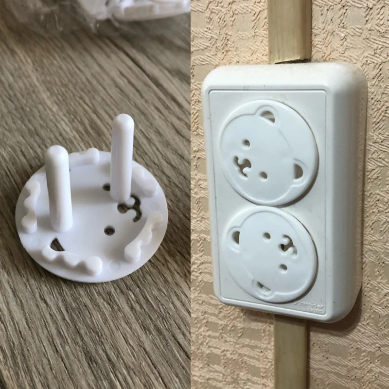 5/10PCS 만화 곰 캐릭터 콘센트 커버 EU 소켓  - Outlet Cover Baby 리뷰 및 가격
