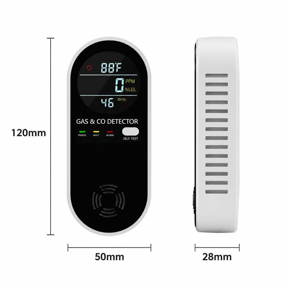 4 in 1 LED 디스플레이 가스 감지기 다기능 안전 - Co Detector Plug 리뷰 및 가격