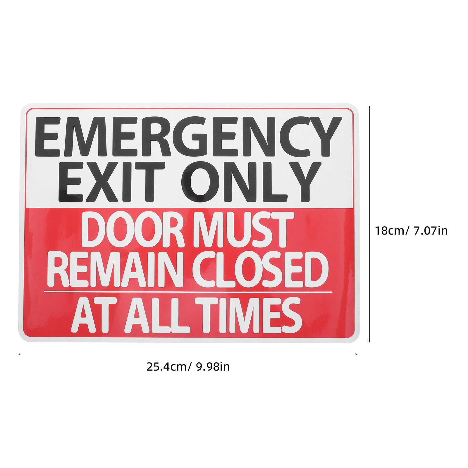 6팩 비상구 표시 스티커 강력 접착 도어 닫기 경고 스 - Emergency Exit Sign 리뷰 및 가격