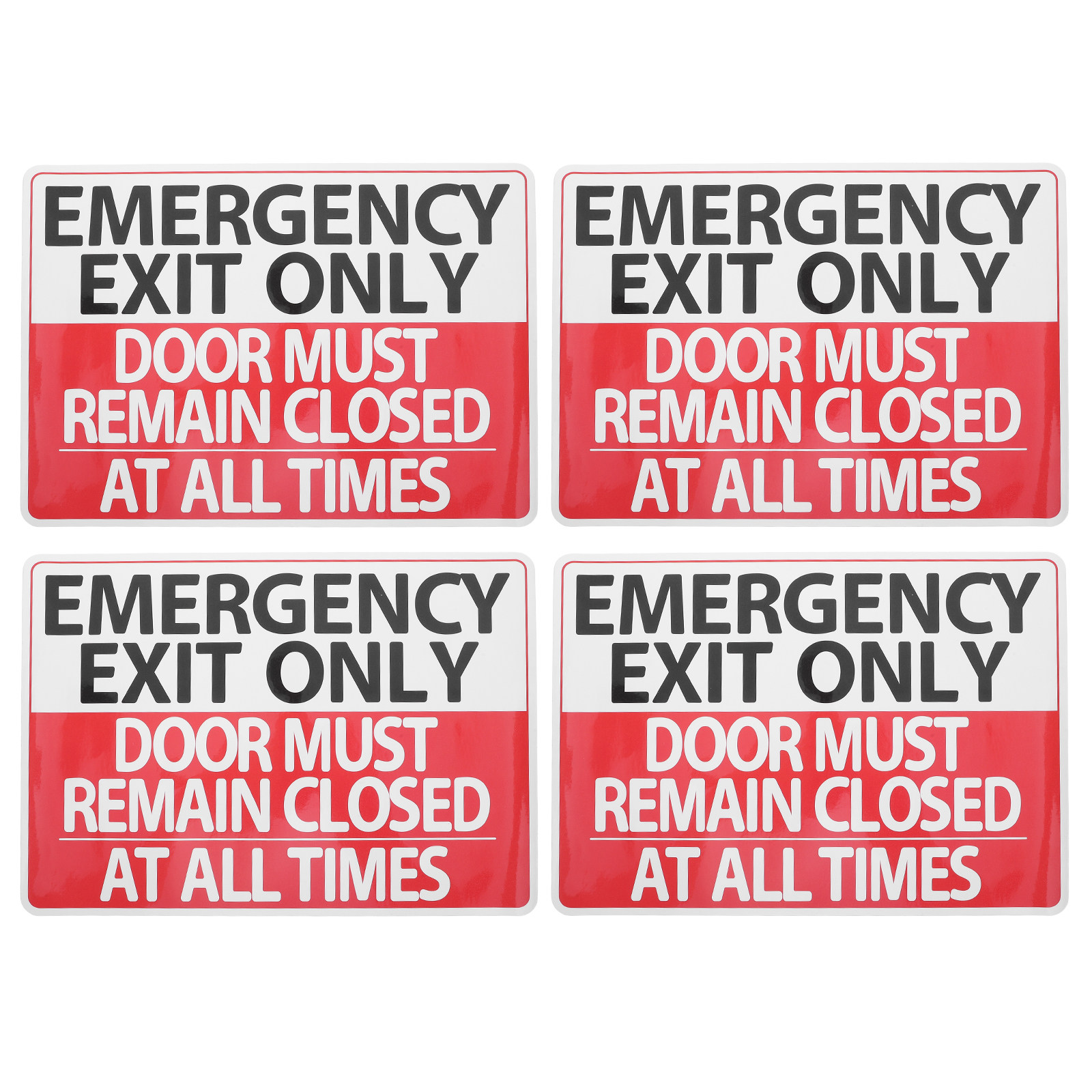 6팩 비상구 표시 스티커 강력 접착 도어 닫기 경고 스 - Emergency Exit Sign 리뷰 및 가격