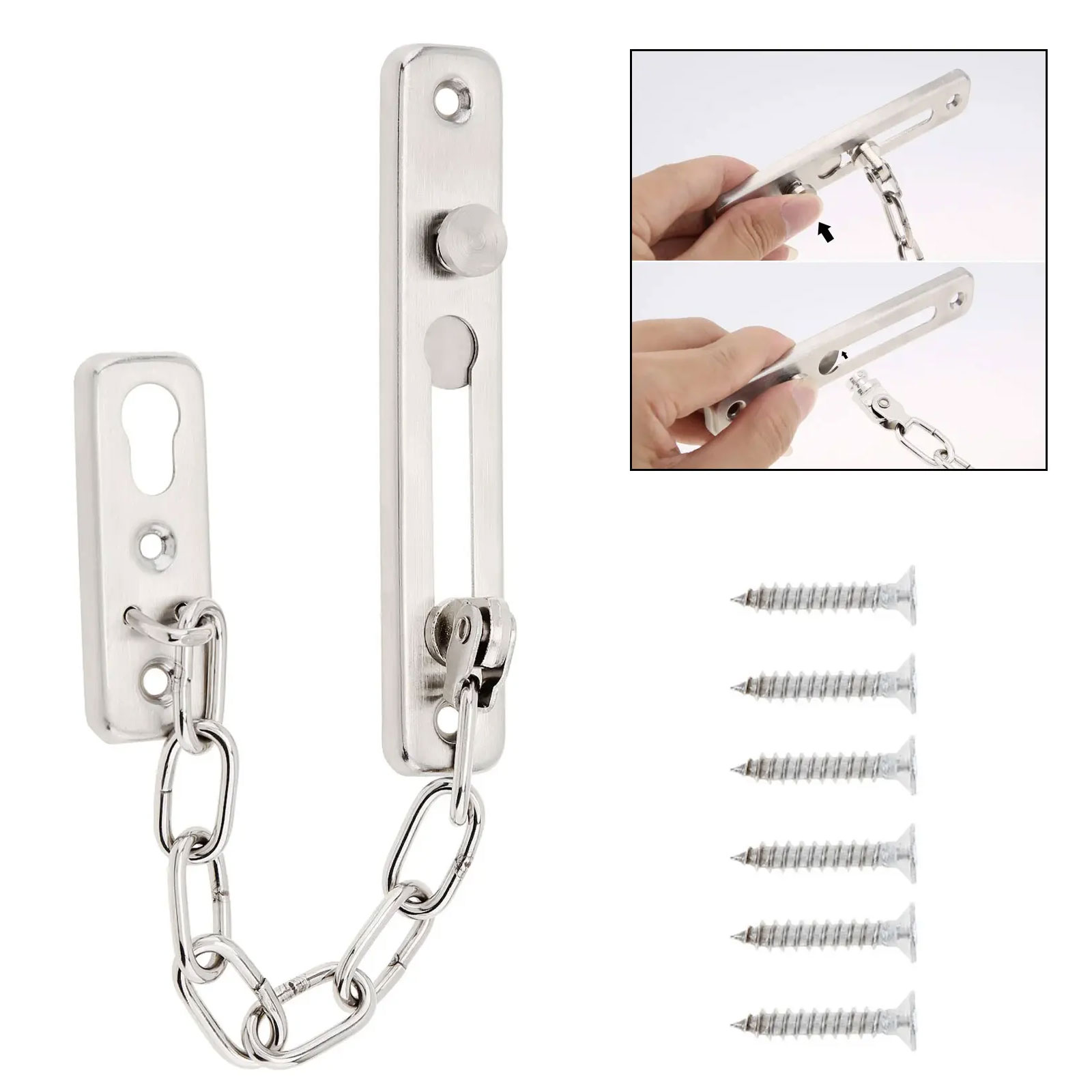 단단한 보안 도어 슬라이딩 체인 잠금 장치, 안전 펀치 - Security Chain Door 리뷰 및 가격