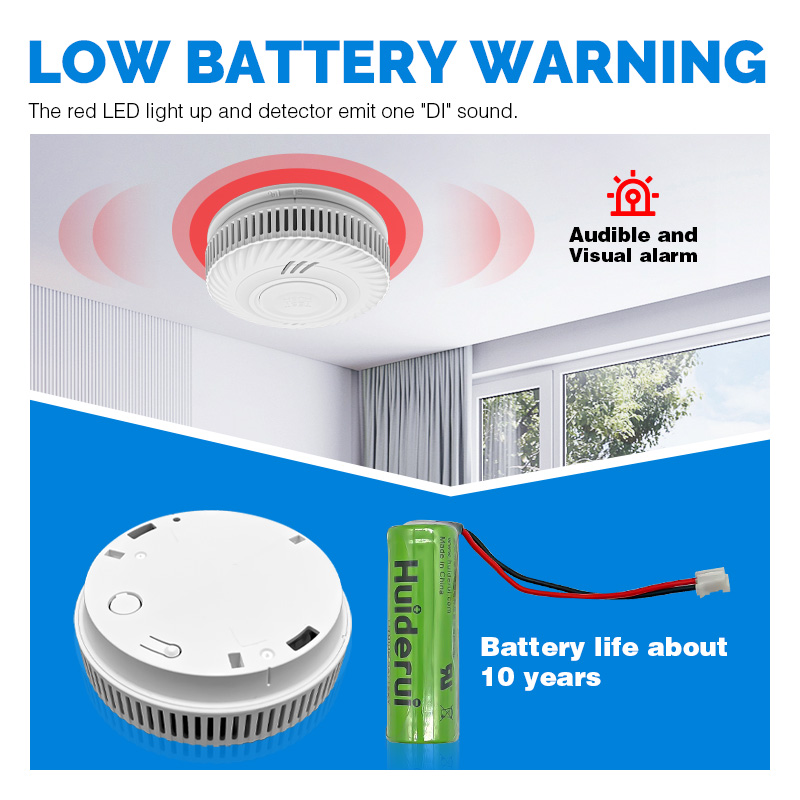 10년 배터리 수명 호텔용 스마트 무선 투야 와이파이  - Smoke Detector Interconnected 리뷰 및 가격