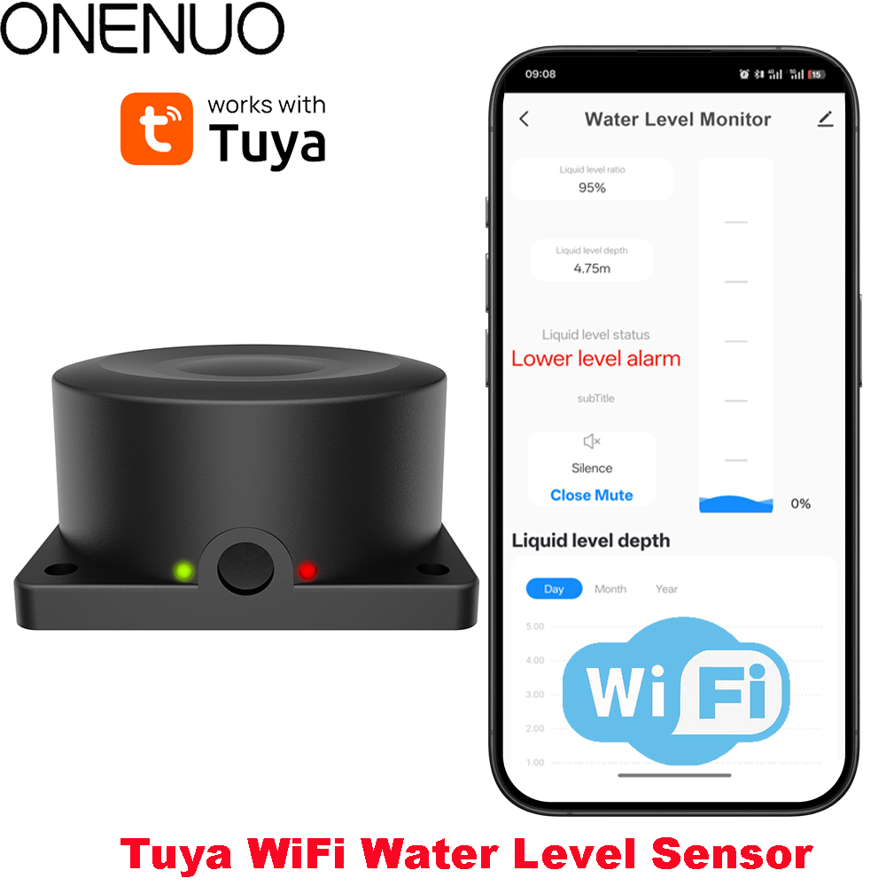 ONENUO 액체 레벨 센서 오일 워터 감지기 무선 탱 - Water Alarm Sensor 리뷰 및 가격