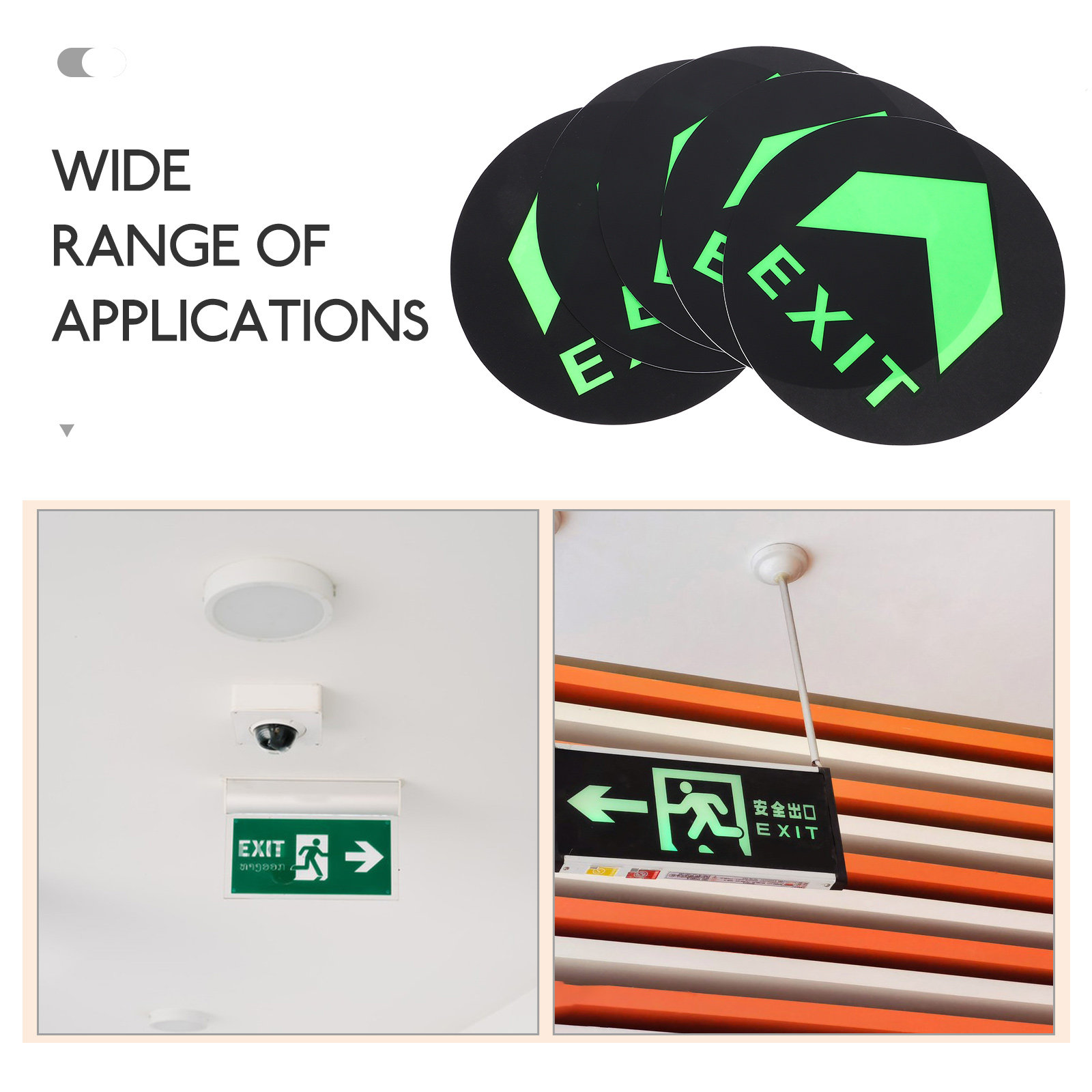 5개입 야광 비상구 표시 스티커, 비상 대피용 바닥 안 - Emergency Exit Sign 리뷰 및 가격