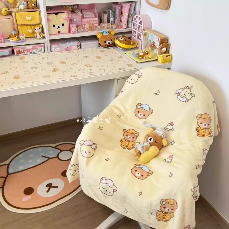 만화 리락쿠마 플란넬 담요 게으른 곰 프린트 부드럽고  - Fire Blanket Kitchen 리뷰 및 가격
