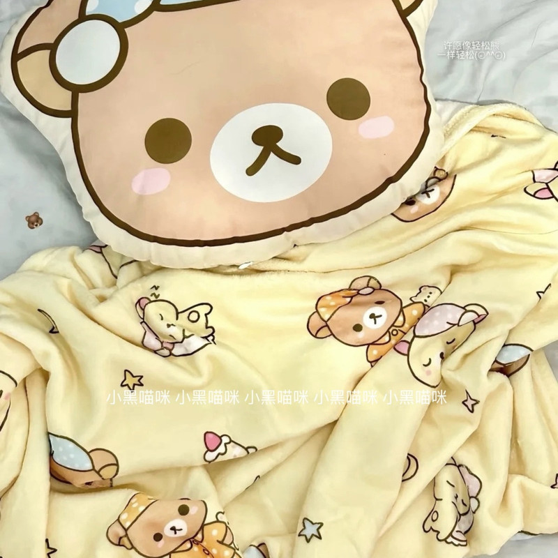 만화 리락쿠마 플란넬 담요 게으른 곰 프린트 부드럽고  - Fire Blanket Kitchen 리뷰 및 가격