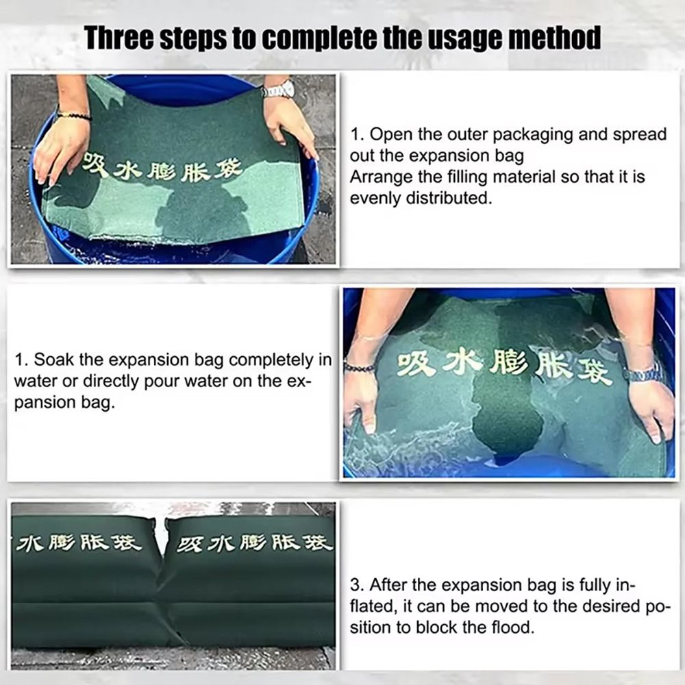 1개 재사용 가능한 흡수성 모래주머니 25x50cm 4 - Flood Barrier Bag 리뷰 및 가격