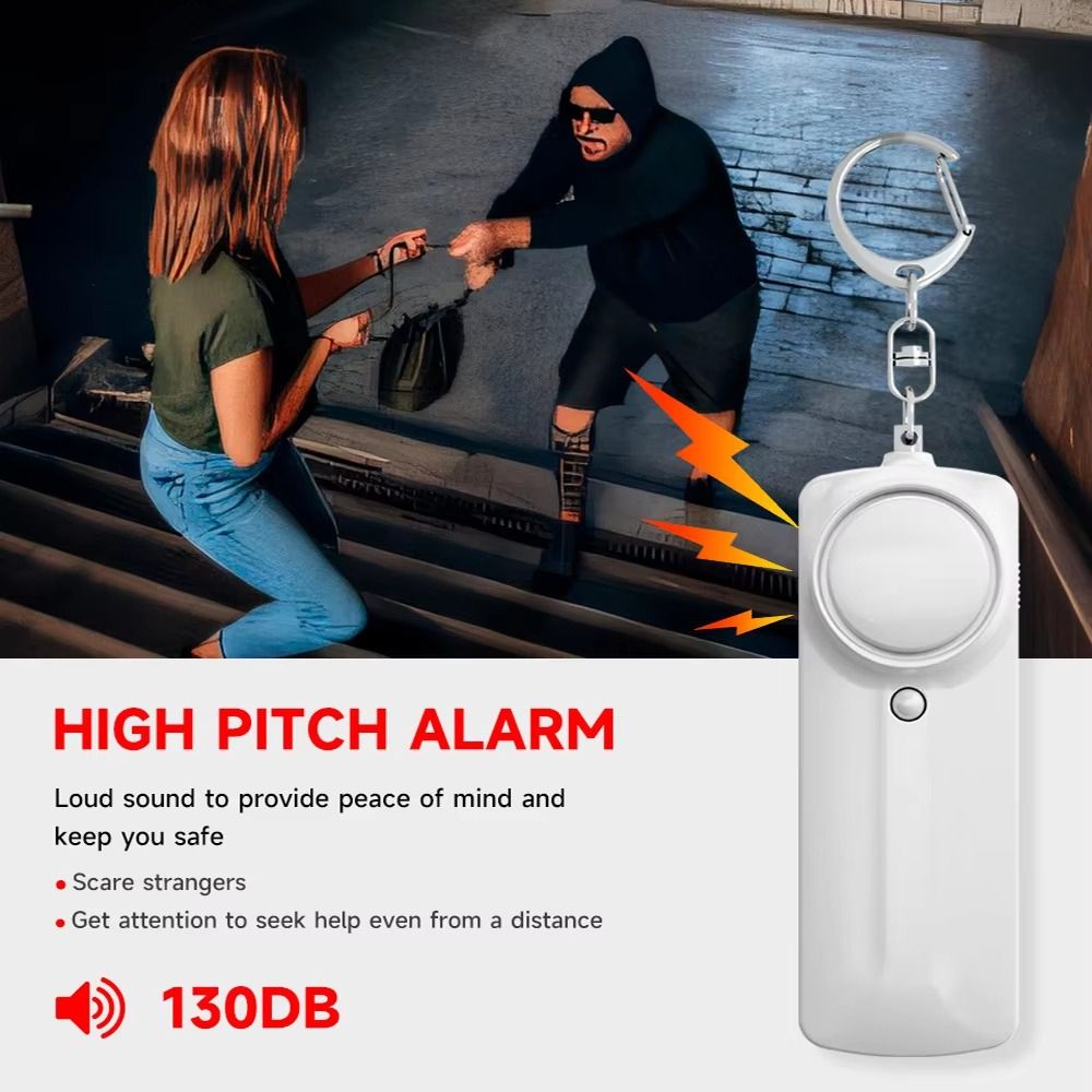 130dB 큰 소리 개인 보안 경보기, LED 조명 경 - Personal Alarm Keychain 리뷰 및 가격
