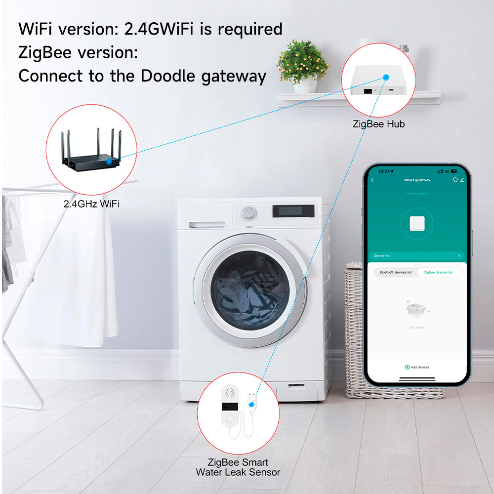 투야 와이파이 누수 감지기, 소리 및 빛 알람, 130 - Water Alarm Sensor 리뷰 및 가격