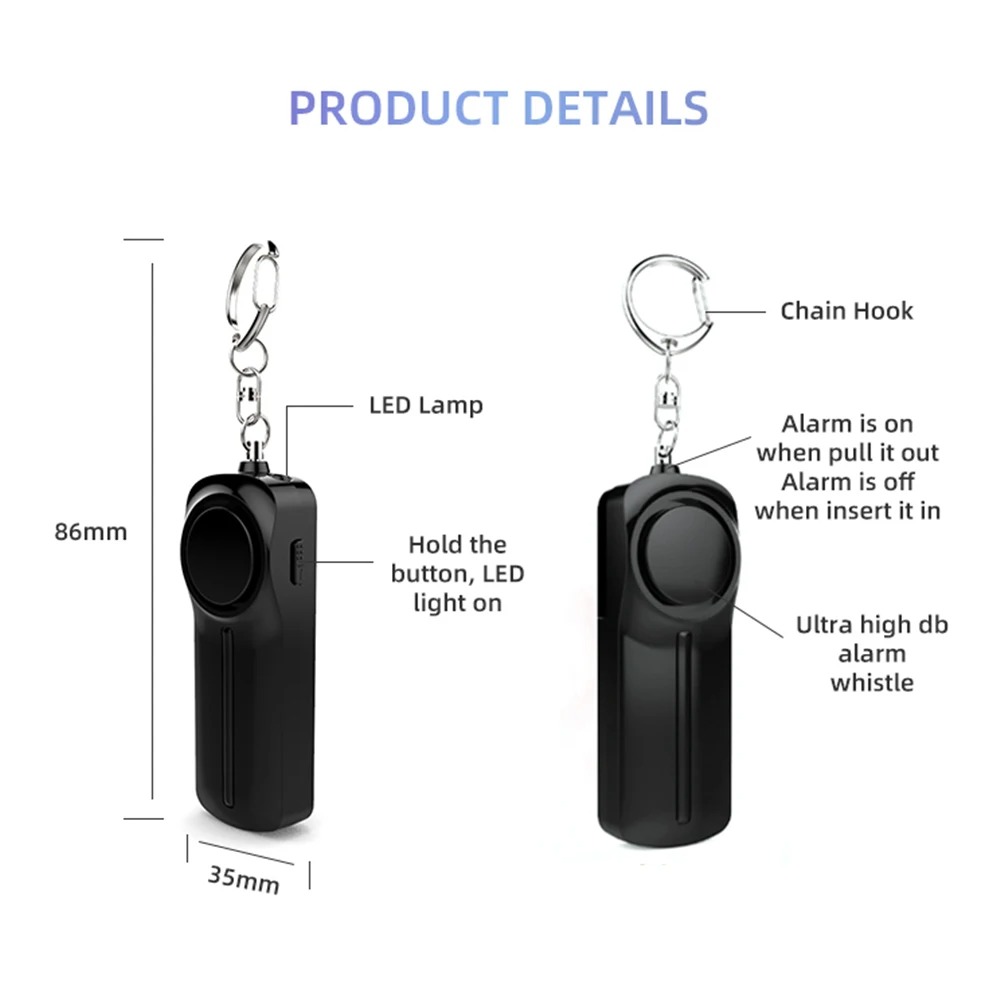 자기 방어 경보 130dB 어린이를위한 매우 시끄러운  - Personal Alarm Keychain 리뷰 및 가격