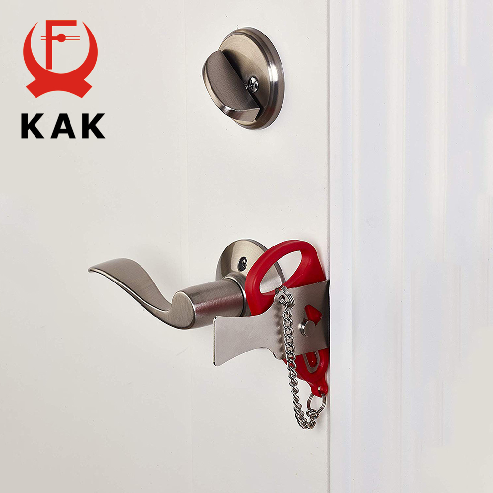 KAK 휴대용 도어 잠금 장치가없는 도난 방지 호텔 잠 - Security Chain Door 리뷰 및 가격