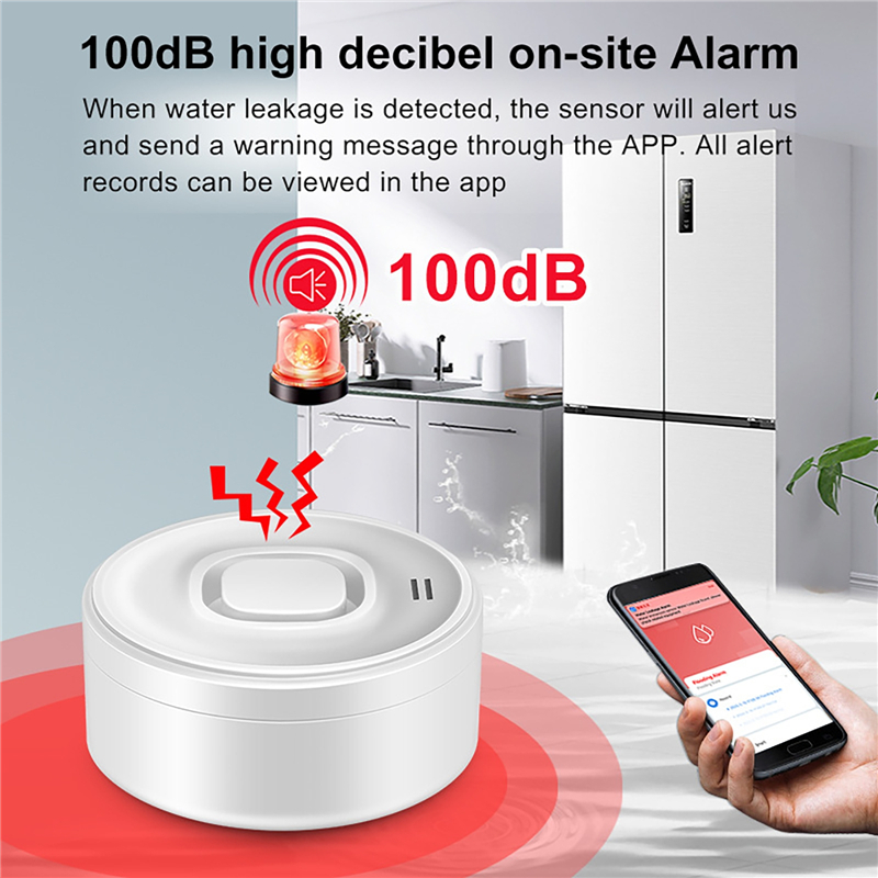 스마트 WIFI 누수 감지기 100dB 고음량 경보 원 - Water Alarm Sensor 리뷰 및 가격