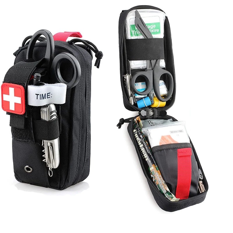 전술 응급 처치 키트 지혈대 의료 구조 몰리 파우치 캠 - First Aid Bag Kit 리뷰 및 가격