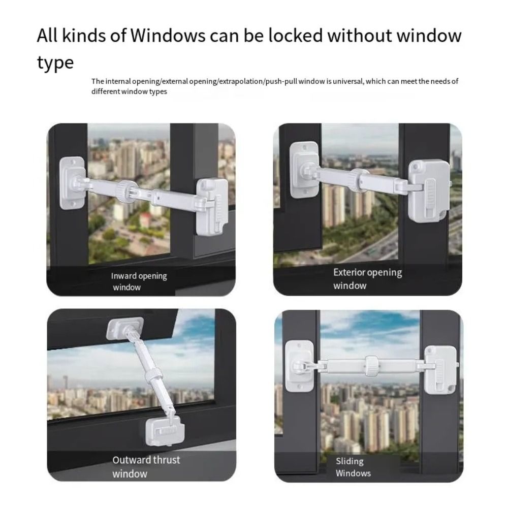 천공 없는 창문 스토퍼 창문 래치, ABS 슬라이딩 플 - Window Lock Bar 리뷰 및 가격