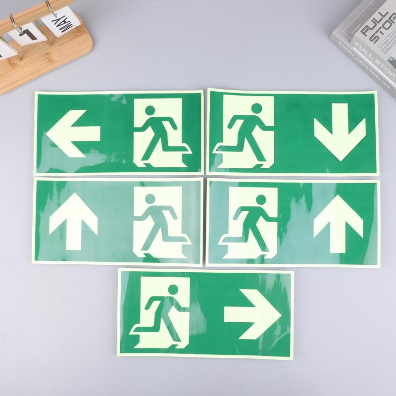 1PC 1 발광 출구 표지 - 비상 대피 안전 벽 데칼 - Emergency Exit Sign 리뷰 및 가격