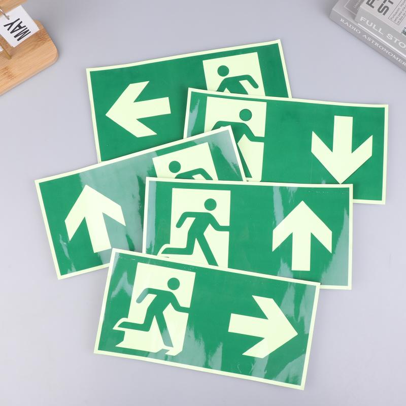 1PC 1 발광 출구 표지 - 비상 대피 안전 벽 데칼 - Emergency Exit Sign 리뷰 및 가격