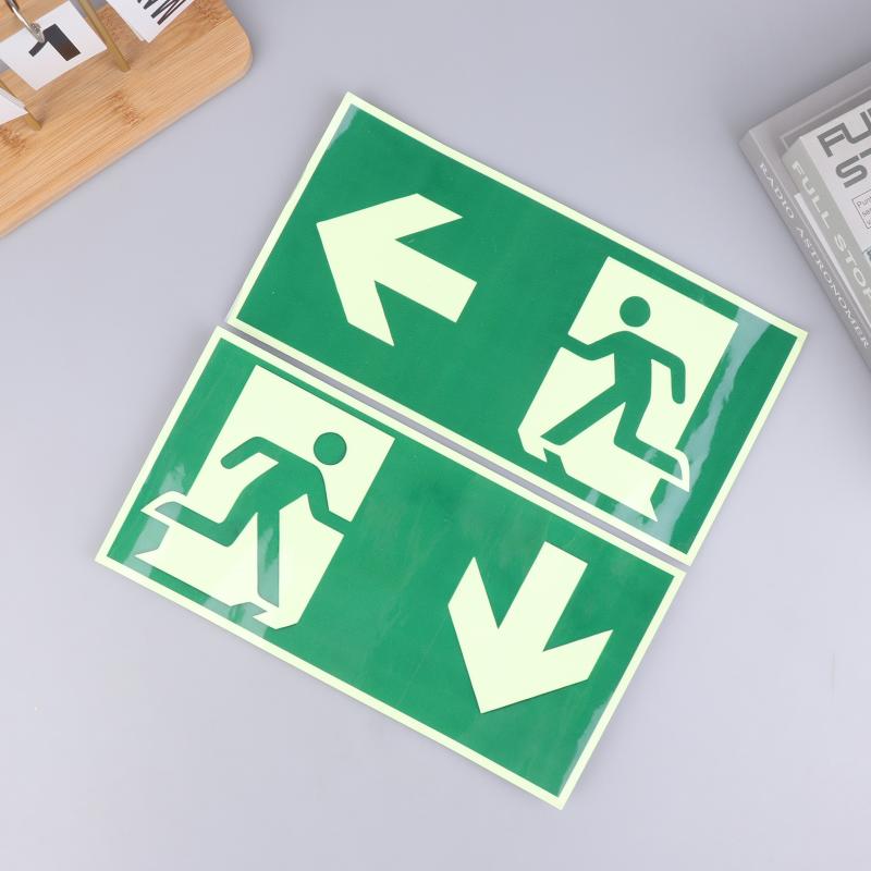 1PC 1 발광 출구 표지 - 비상 대피 안전 벽 데칼 - Emergency Exit Sign 리뷰 및 가격