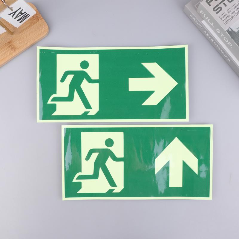 1PC 1 발광 출구 표지 - 비상 대피 안전 벽 데칼 - Emergency Exit Sign 리뷰 및 가격